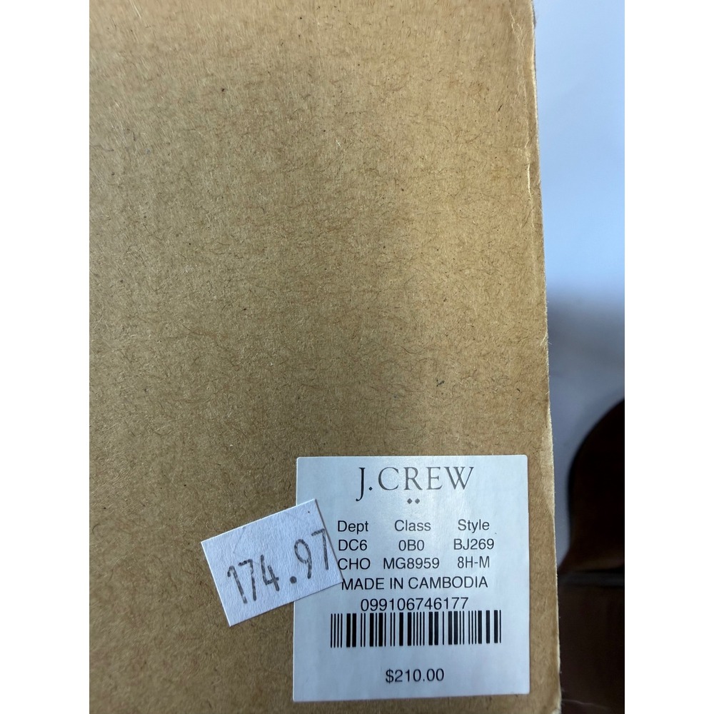J.Crew Sueded Knee-High Boots Chocolate Brown Stretch Minimalist 8.5 NEW - Picture 7 of 9